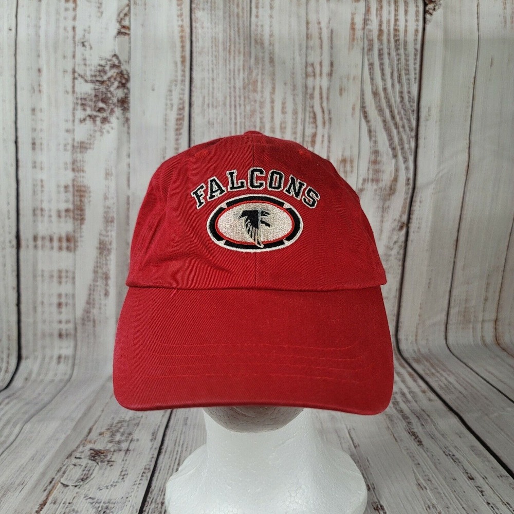 Vintage Falcons Red Black Loco Athletics‎ Adjustable Baseball Cap Hat